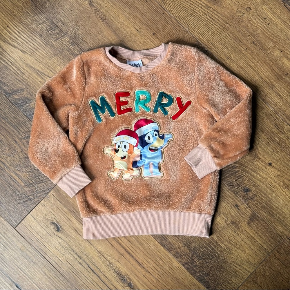 Bluey Super Soft Fleece Christmas Sweatshirt